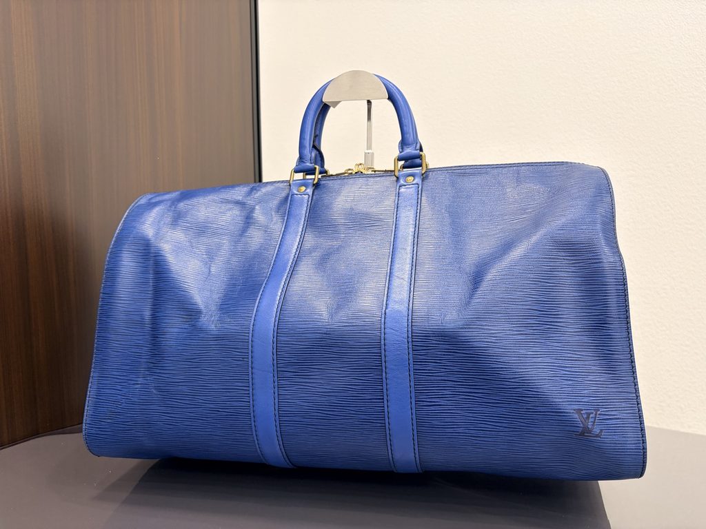 板野町犬伏のお客様から買取した青いルイ・ヴィトン エピ キーポル50